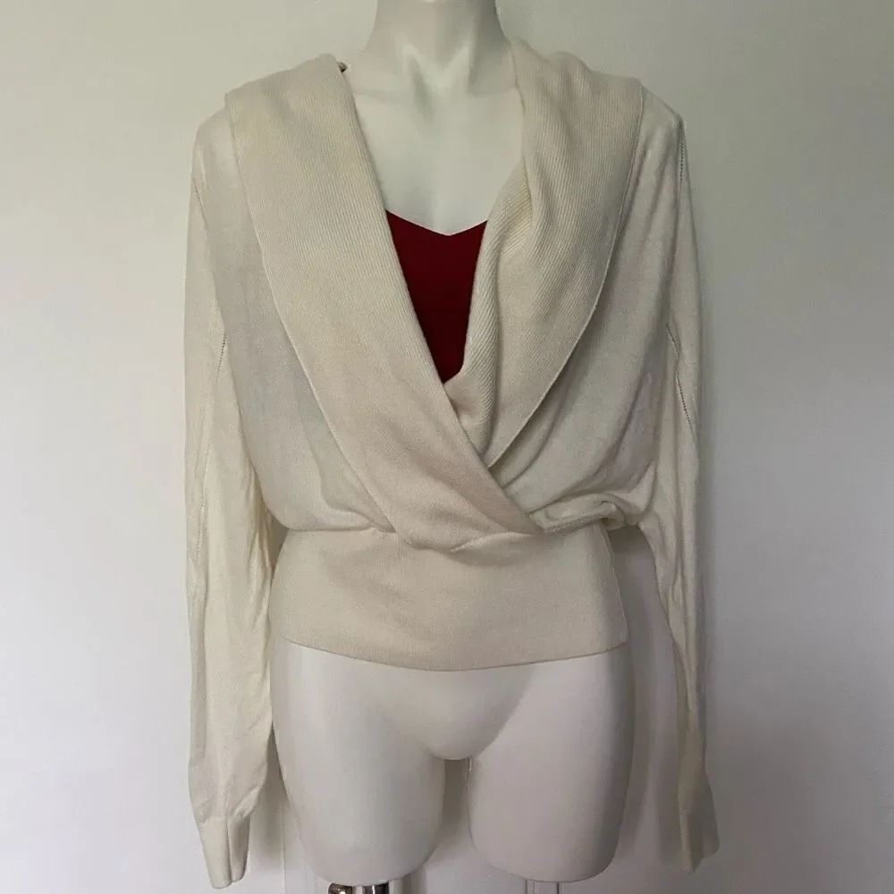 Reiss Wrap Front cardigan sweater